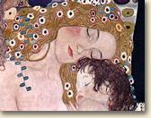 Mother and baby-Painting by Gustav Klimt