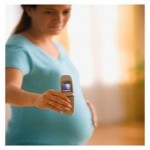 Pregnant mom and cell phone