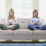 Frustrated Mother and Daughter
